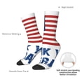 thumbnail image 4 of KLL Thank You Veterans Print Cool Socks Men's Women's Crew Socks Funny Crazy Novelty Stockings, 4 of 6