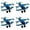 Dark Blue 4 Packs, variant on Vintage Airplane Cake Topper Antique Style Decoration For Cakes Parties And Events