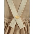 thumbnail image 6 of Nokiwiqis Toddler Rainbow Embroidery Bodysuit, Sleeveless Suspender Romper, 6 of 7