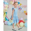 thumbnail image 5 of Arshiner Toddler Girls Dress Ruffle Sleeveless Tiered Swing Twirly Dresses Cute Summer Beach Sundress with Pocket, 5 of 6