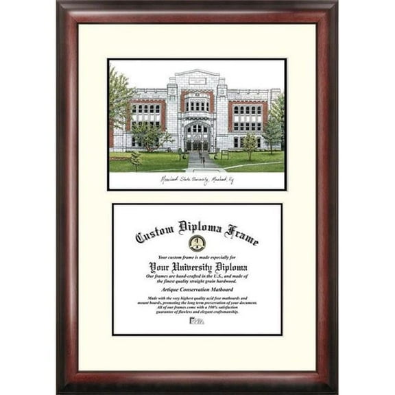 Campus Images KY985V-1185 11 x 8.5 in. Morehead State University Scholar Diploma Frame - Satin Mahogany