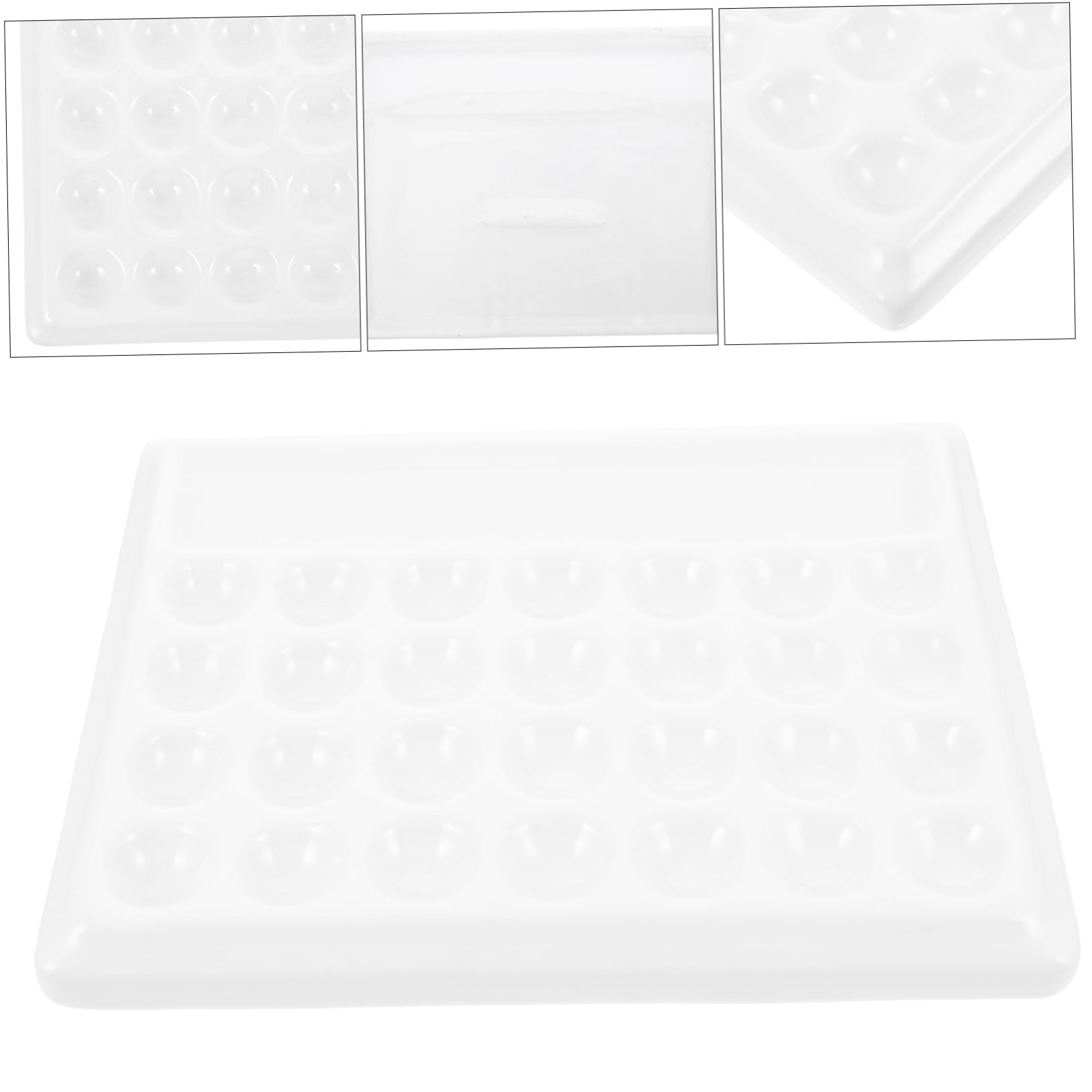LOLIPPYY White Ceramic Painting Tray for Drawing with Smooth , Easy to Clean, Art Palette, 1 Piece