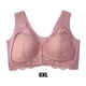 thumbnail image 2 of Minnieouse Cierre frontal Beauty Back Cómodo moldeador Push Up Seamless Beauty Back Sports Bra, Womens Casual Comfort Lace Ropa interior Rosa 6XL, 2 of 6