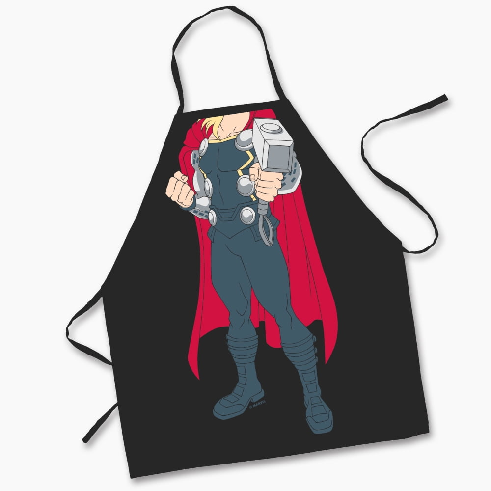 MARVEL COMICS Licensed Superhero Cooking BBQ Grilling Kitchen Cleaning Apron 