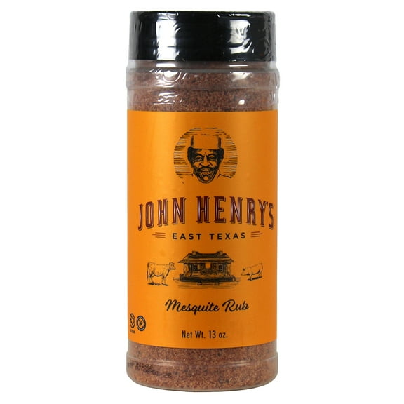 John Henry's Store Mesquite Rub Seasoning 13 Oz Bottle All Purpose 55114