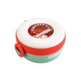 thumbnail image 1 of LONCHERA CON COMPARTIMENTO DESMONTRABLE, Acero inoxidable, libre de BPA, 2 seguros laterales, agarradera de goma, ideal para microondas, incluye tijeras y cuchara de plástico., 1 of 5