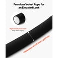 thumbnail image 4 of KFFKFF 4 Pcs Black Velvet Stanchion Ropes, 5 ft Crowd Control Stanchion Black Velvet Ropes with Gold Hooks, Post Queue Barrier Carpet Rope, 4 of 9
