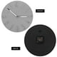 thumbnail image 4 of Relojes de pared a pilas, reloj de pared moderno, redondo, estilo moderno y sencillo, para oficina, hogar, dormitorio, sala de estar y cocina, elegante, sin pilas, color gris, 4 of 7