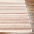 thumbnail image 4 of Boutique Rugs Garan Contemporary Geometric Area Rug - Modern Minimalist Striped Carpet for Living Room, Patio, Terrace - Outdoor Safe - Peach, Pink, Cream - 2' x 2'11", 4 of 10