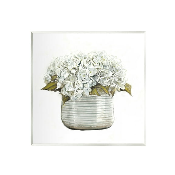 Stupell Country Floral Planter Blooms Botanical & Floral Painting Wall Plaque Unframed Art Print Wall Art