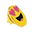 thumbnail image 2 of PinMart's Heart Eyes In Love Face Enamel Lapel Pin, 2 of 3