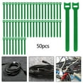 thumbnail image 6 of 50pcs Reusable Zip Ties Releasable Zip Tie Heavy Duty Ending Removable Cable Ties Reusable Indoor Outdoor green, 6 of 8