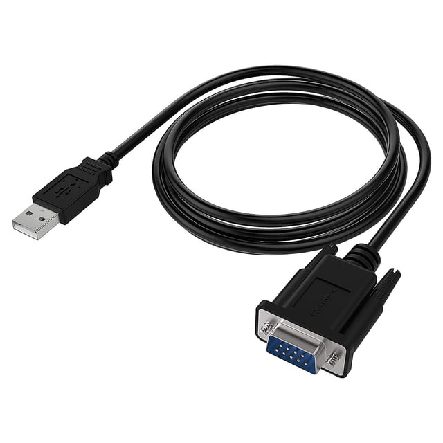 Cable adaptador DB-9 RS-232 USB 2.0 a serie (9 pines) de 1,8 m