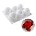 thumbnail image 2 of Molso Mousse Frambuesa 6 Agujeros Silicona Diy 3D Herramientas Pasteles Molde Frutas, 2 of 6