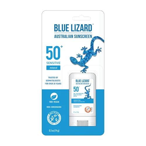 BLUE LIZARD Barra de protección solar mineral sensible con óxido de zinc, SPF 50+ BLUE LIZARD 1