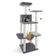 thumbnail image 3 of Cat Tree Furniture Tower Climb Activity Tree Scratcher Play House Kitty Tower Furniture Pet Play House ShopWise Round, 3 of 18