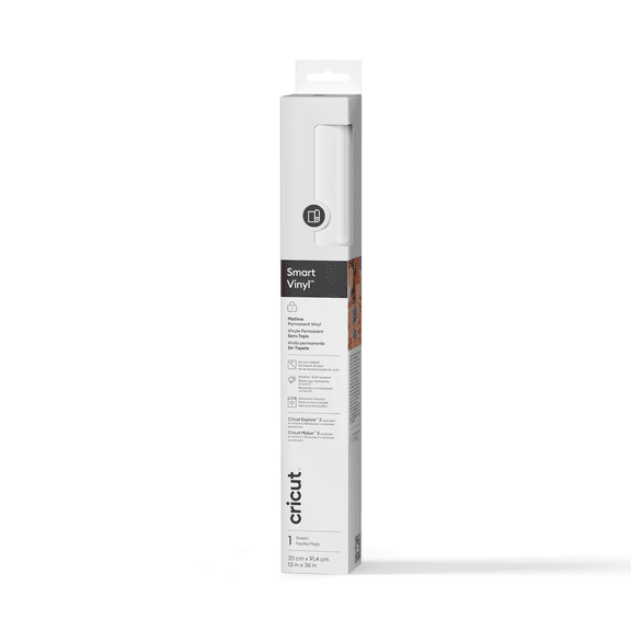 Cricut® Smart Vinyl™ Matless Permanent Vinyl (3 ft), White