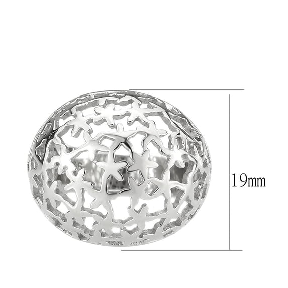 TK3802 - High polished (no plating) Stainless Steel Ring with NoStone in No Stone