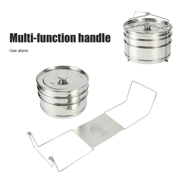 3 Tier Stainless Steel Steamer Pot For Cooking With Stackable Pan