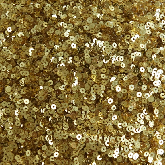 Rich Egyptian Gold Sequins 3mm Shiny Metallic Made in USA