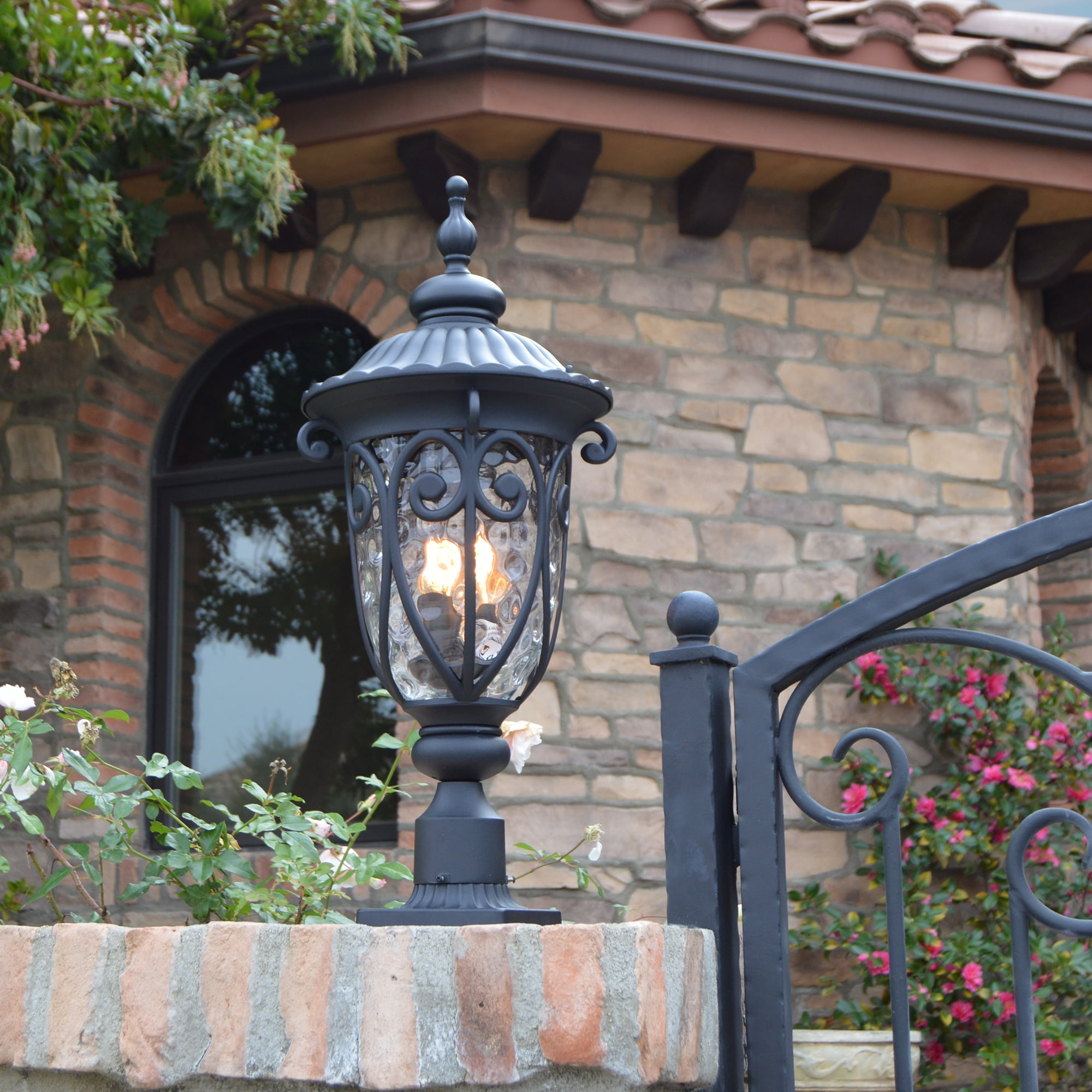 AA Warehousing Hailee EL591LPBL Outdoor Post Light