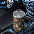 thumbnail image 4 of Christmas Ornaments 40oz Stainless Steel Tumbler with Handle and Straw, Leak Proof Winter Coffee Cup, Holiday Insulated Mug Gifts for Women, 4 of 4