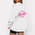 thumbnail image 1 of Mode Décontractée à Manches Longues Imprimé Floral Fermeture Éclair Épaule Extérieure Surdimensionnée Sweat-Shirts Noir S, 1 of 6
