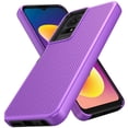 thumbnail image 4 of For TCL 50 LE T510D Shockproof Hybrid Cell Phone Cover Case - Dotted Purple, 4 of 5