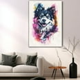 thumbnail image 5 of Icelandic Sheepdog Dog Wall Art Animal Oil Painting On Canvas Poster Dog Watercolor Colorful Cute Dogs Aesthetic Room Decor Canvas Poster Unframe 8x12 inch, 5 of 6