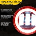 thumbnail image 2 of 4 Inch LED Fog Lights Ring Work Light (Red+Yellow+White), 2 of 5