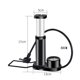 thumbnail image 2 of WASHWEPE Inflador De Para Bicicletas Con Pedal Y Medidor De Presión Metal Negro, 2 of 7