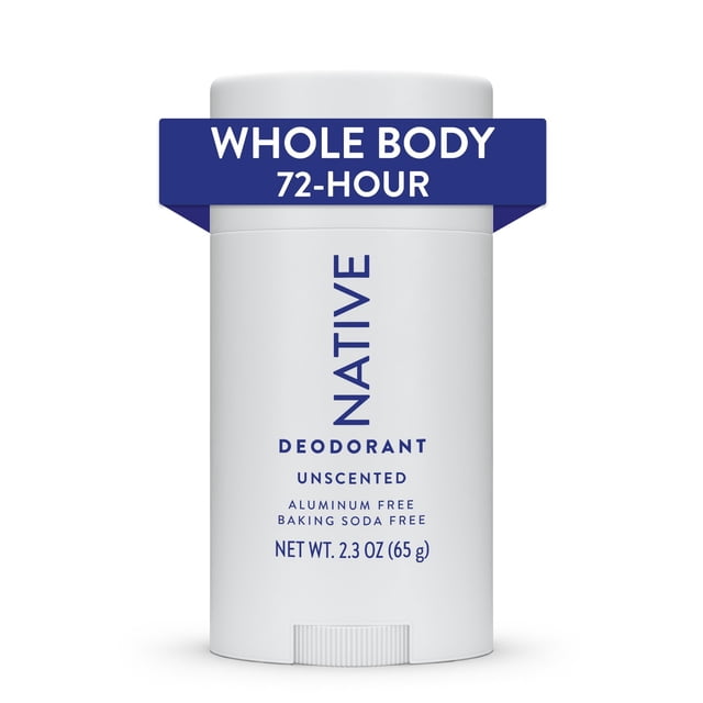 Desodorante en barra Native para todo el cuerpo, 72 horas, protección contra olores