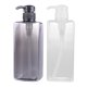 thumbnail image 3 of GOOHOCHY 2 botellas de gel de ducha de 600 ml, contenedores de plástico, botellas de bomba, contenedor de champú recargable, botella de líquido para el baño del hogar (negro, transparente), 3 of 7