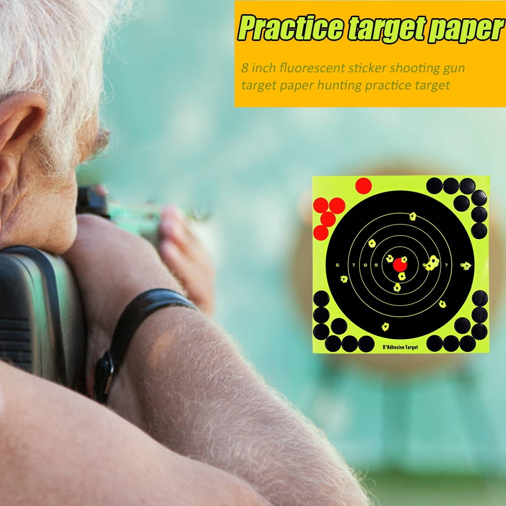 5x 8 Inch Splatterburst Targets Adhesive Target Stickers Hunting Shooting Gut YR 