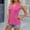 Hot Pink, variant on SNKSDGM Women's Plus Casual Easter Shirts Womens Tops Plus Size Women's 2025 Spring/Summer New V Neck Lace Panel Loose Sleeveless Tank Top Women's T Shirt Plus Size Tops for Women