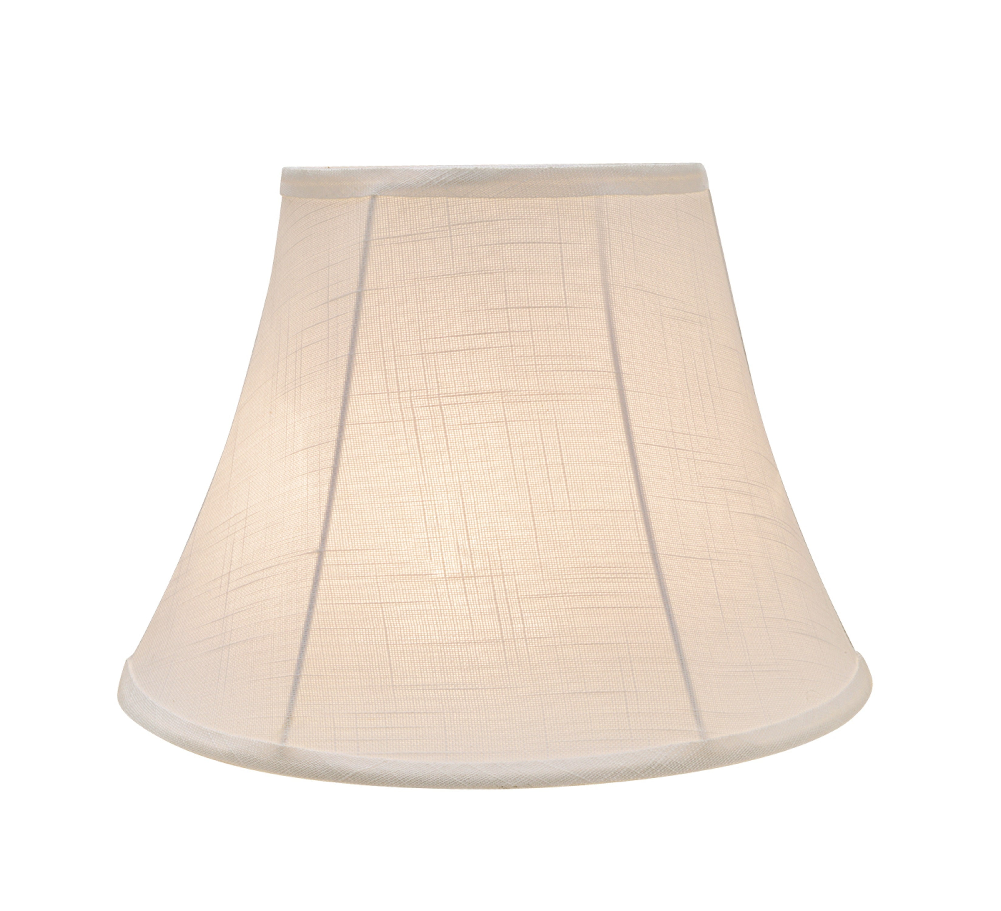 Aspen Creative 38002 Transitional Bell Shaped Collapsible Spider Construction Lamp Shade in Off-White, 13" wide (7" x 13" x 9-1/2")