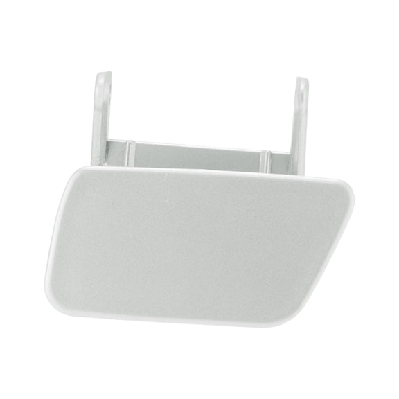 Cubierta de boquilla del lavaparabrisas del parachoques frontal izquierdo Unique Bargains No.51117111741 Cubierta de boquilla de recorte para BMW 525i 2004-2005 2.5L L6 - Gas Tono plateado Plástico