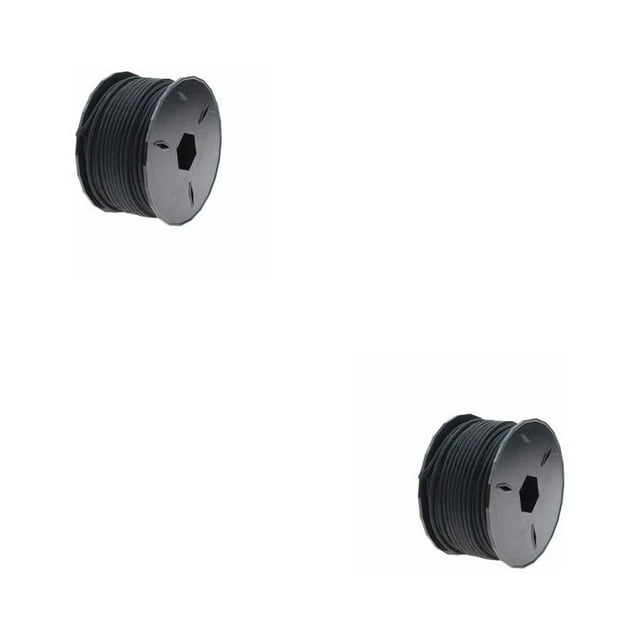 Soidarity Cuerda de seguridad para paracaídas de 2 mm de diámetro, cuerda para acampar, ligera, multicolor, para senderismo, tendedero, barco, Negro 2Conjunto