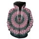 thumbnail image 1 of Sudadera con capucha y cremallera de mandala para hombre, estilo hip hop, unisex, de gran tamaño, estilo Harajuku, con estampado 3D, divertida y genial, de manga larga., 1 of 6