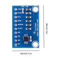 thumbnail image 2 of Convertidor analógico a digital ADC ADS1115 16 Bit I2C para Arduino RPi (versión antigua), 2 of 4