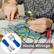thumbnail image 4 of 20 Conectores de Horquilla Hembra 1/4 Pulg., Kit Combinado Aislados, Terminales Crimpado Eléctrico Hembra, 22-16 AWG, 4 of 5