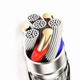 thumbnail image 5 of RHEA- Micro Usb Cable 1Ft[3Pack], Short To Braided Red, Grey, Black (1Ft), 5 of 6