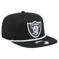 thumbnail image 3 of Men's New Era Black Las Vegas Raiders B-Dub Golfer Snapback Hat, 3 of 6
