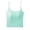 Mint Green, variant on MDUKONU Womens Spaghetti Strap Crop Tank Top Double Lined Tight Shirts | Adjustable Camisole Tops, Scoop Neck Sleeveless, Y2k Going Out, Basic Cami Size: M Black