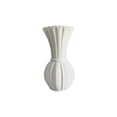 thumbnail image 2 of Easter Decor​ White Vase Classic Flared Shape Delicate Wave Rim Pure Tone Versatile Display Accent, Easter Decorations for Home Table, 2 of 6