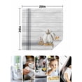 thumbnail image 4 of Grey White Pumpkin Cloth Napkins Set of 8 Reusable Dinner Napkins, Thanksgiving Fall Leaf Stripe Wooden Cocktail Napkin Washable Table Napkins for Wedding/Holiday Party/Baby Shower 20"x20", 4 of 7
