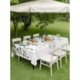 thumbnail image 4 of Outdoor Tablecloths with Umbrella Hole & Zipper, Green Eucalyptus 54x80 Inch Tablecloth Rectangle, Watercolor Spring Weeping Botanical Waterproof Table Cloth, Patio/Pool/Picnic Table Covers, 4 of 8