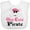 AA-White, variant on Inktastic Girls Cute Pirate Girls Baby Bib