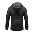 thumbnail image 2 of Qarigey Chaqueta de calefacción Chaquetas acolchadas cálidas Termostato inteligente Ropa térmica con capucha ligera Abrigo térmico con cremallera Abrigos y chamarras  Negro Rojo XL Qarigey AP013479-02, 2 of 6