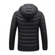 thumbnail image 1 of Qarigey Chaqueta de calefacción Chaquetas acolchadas cálidas Termostato inteligente Ropa térmica con capucha ligera Abrigo térmico con cremallera Abrigos y chamarras  negro rojo L Qarigey AP013479-01, 1 of 6